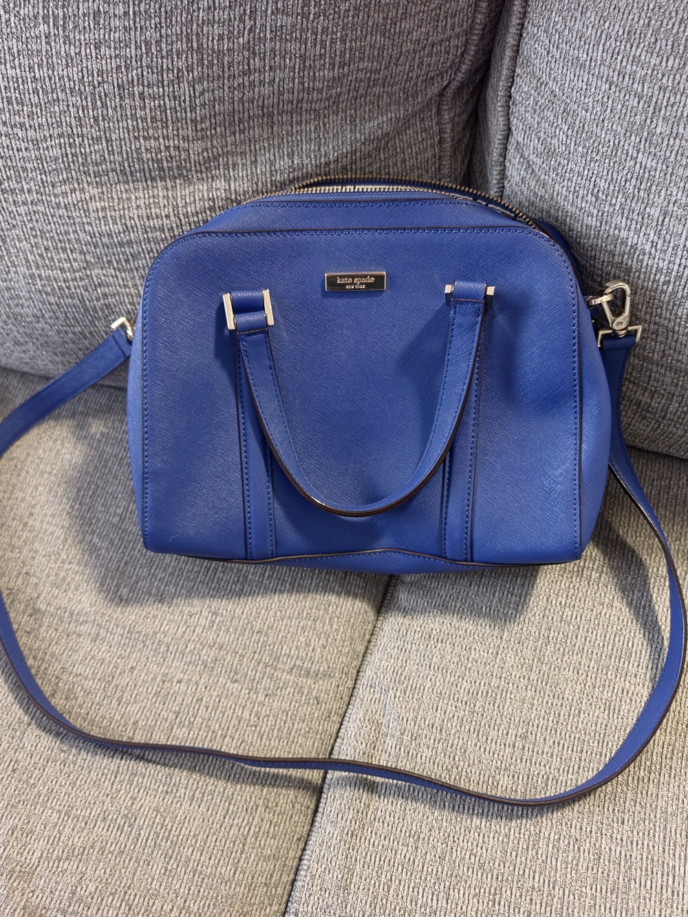 Kate Spade Blue Crossbody Satchel
